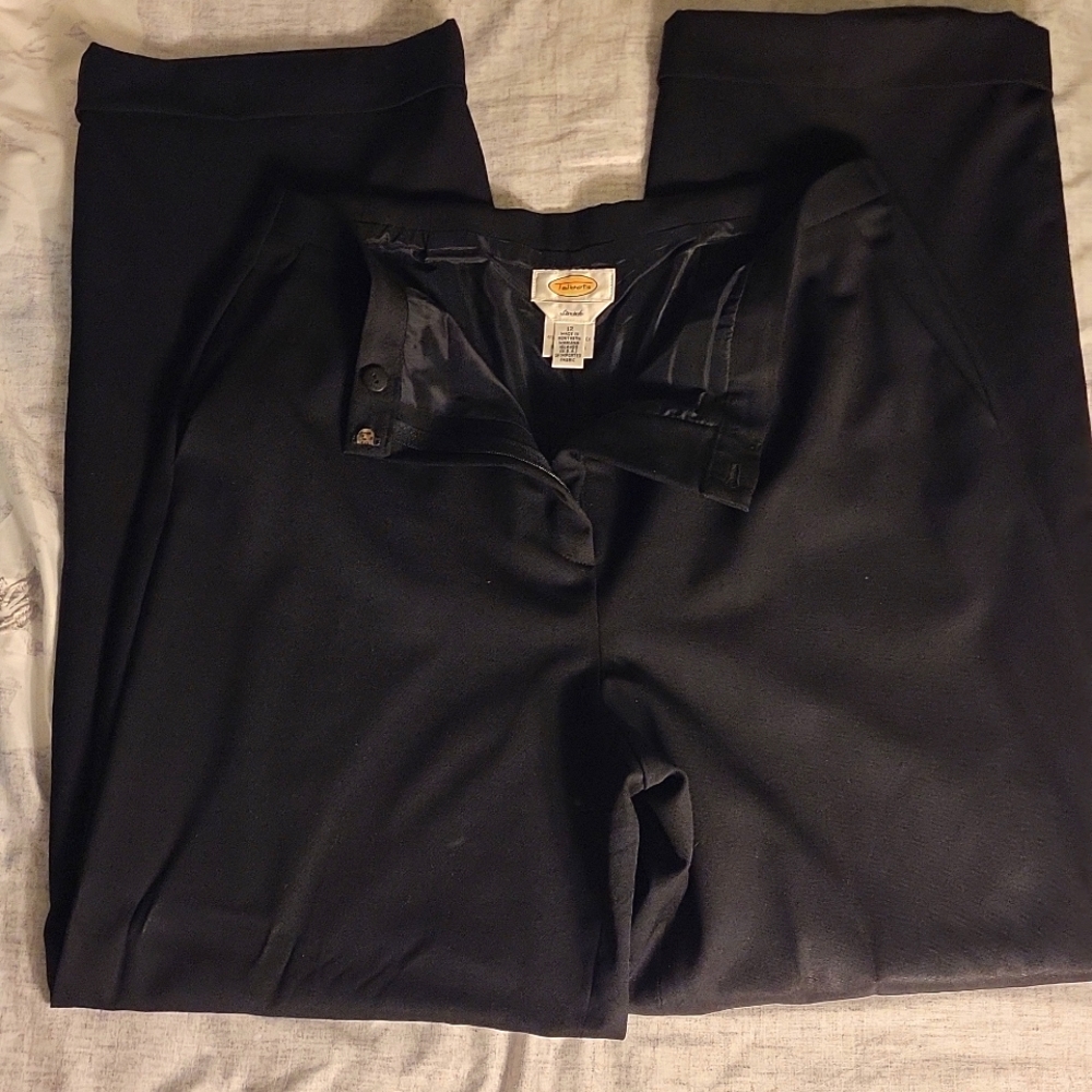 Talbots Wool Dress Pants Fully Lined, Cuffed Hem